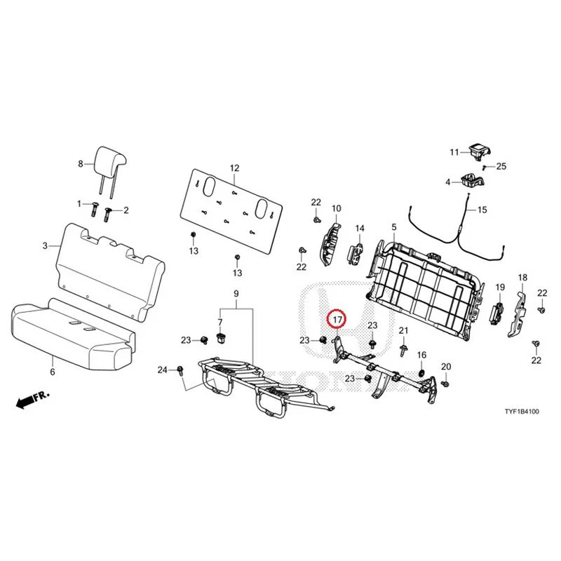 [NEW] JDM HONDA Honda e ZC7 2023 Rear Seat GENUINE OEM - Image 18