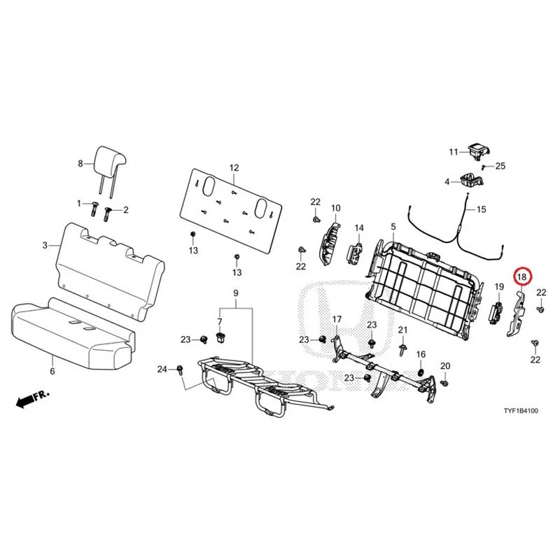 [NEW] JDM HONDA Honda e ZC7 2023 Rear Seat GENUINE OEM - Image 19