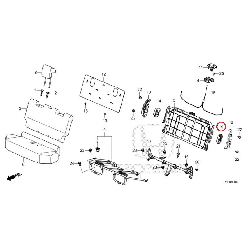 [NEW] JDM HONDA Honda e ZC7 2023 Rear Seat GENUINE OEM - Image 20