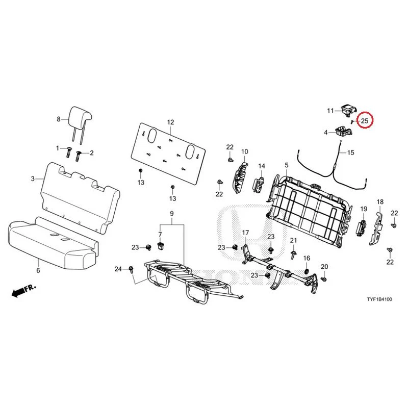 [NEW] JDM HONDA Honda e ZC7 2023 Rear Seat GENUINE OEM - Image 26