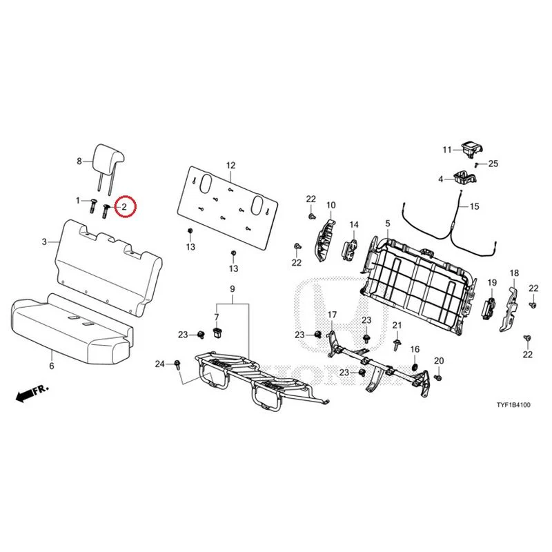 [NEW] JDM HONDA Honda e ZC7 2023 Rear Seat GENUINE OEM - Image 3