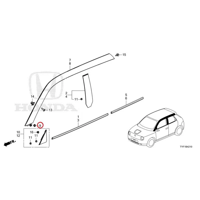 [NEW] JDM HONDA Honda e ZC7 2023 Molding GENUINE OEM - Image 10