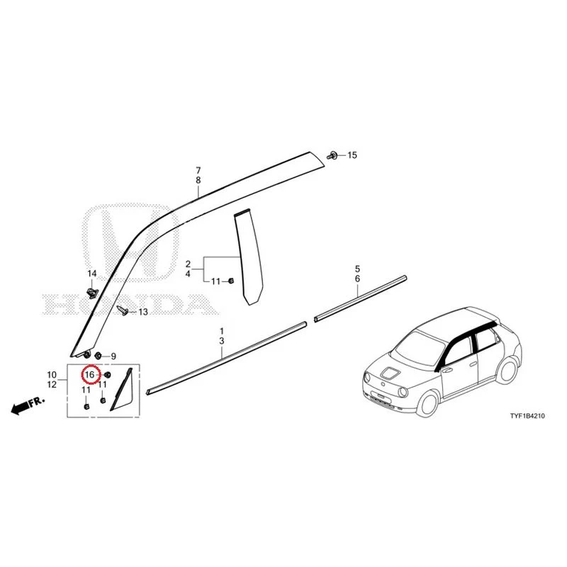 [NEW] JDM HONDA Honda e ZC7 2023 Molding GENUINE OEM - Image 17