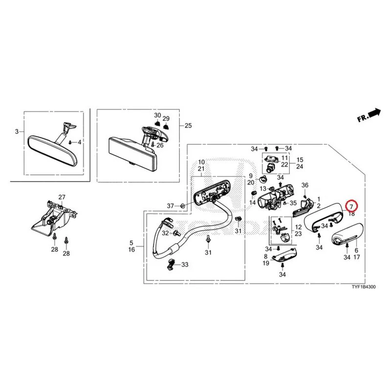 [NEW] JDM HONDA Honda e ZC7 2023 Camera Mirror System GENUINE OEM - Image 13