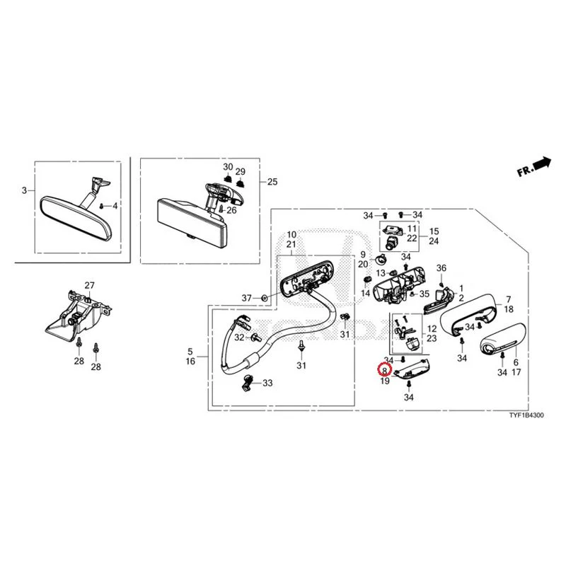 [NEW] JDM HONDA Honda e ZC7 2023 Camera Mirror System GENUINE OEM - Image 17