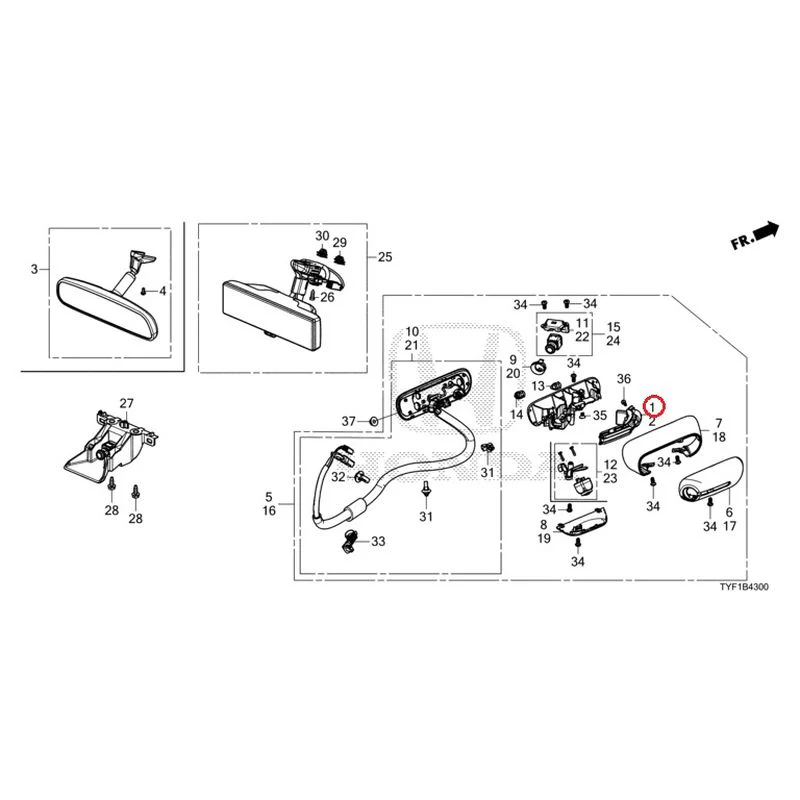 [NEW] JDM HONDA Honda e ZC7 2023 Camera Mirror System GENUINE OEM - Image 2