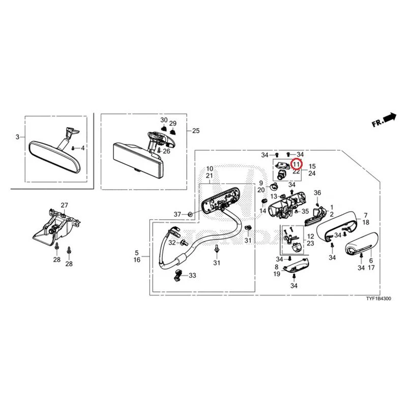 [NEW] JDM HONDA Honda e ZC7 2023 Camera Mirror System GENUINE OEM - Image 20