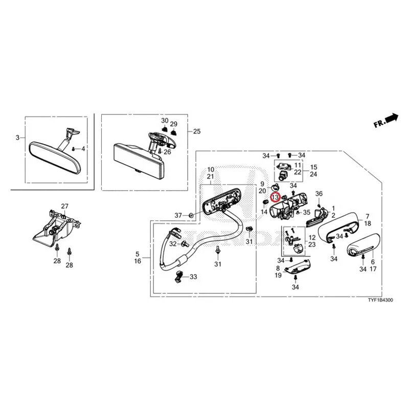 [NEW] JDM HONDA Honda e ZC7 2023 Camera Mirror System GENUINE OEM - Image 22