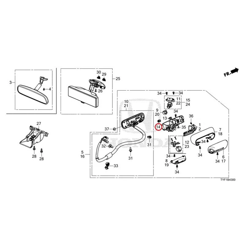 [NEW] JDM HONDA Honda e ZC7 2023 Camera Mirror System GENUINE OEM - Image 23