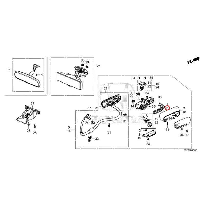 [NEW] JDM HONDA Honda e ZC7 2023 Camera Mirror System GENUINE OEM - Image 3
