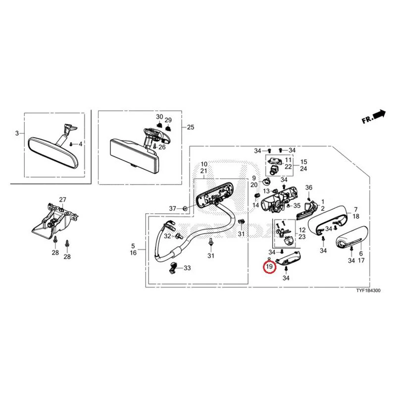 [NEW] JDM HONDA Honda e ZC7 2023 Camera Mirror System GENUINE OEM - Image 38