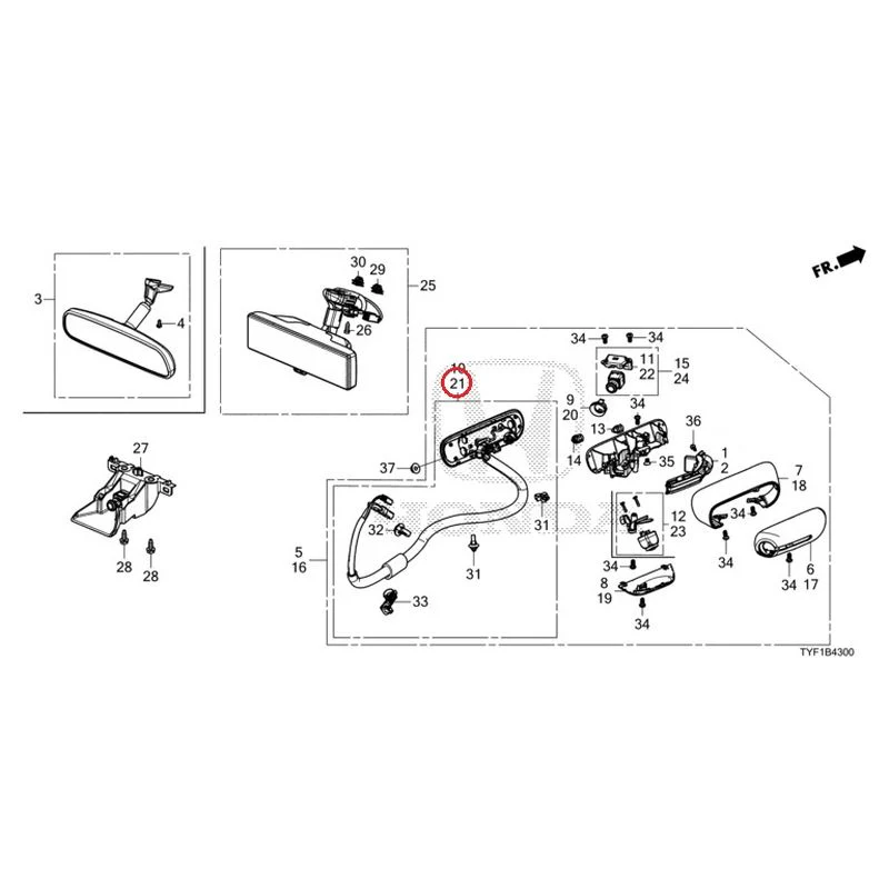 [NEW] JDM HONDA Honda e ZC7 2023 Camera Mirror System GENUINE OEM - Image 40