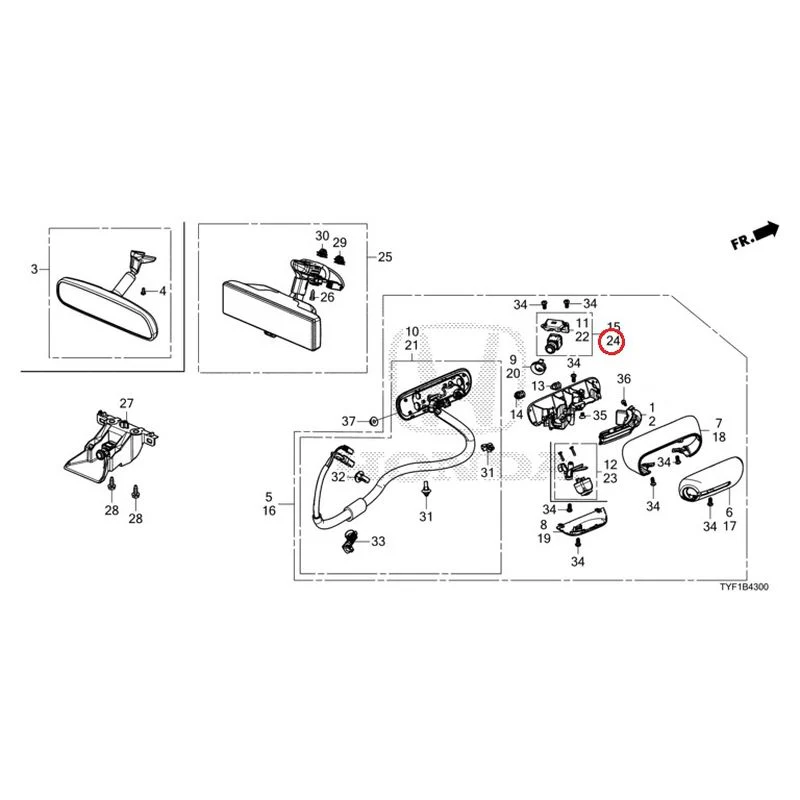 [NEW] JDM HONDA Honda e ZC7 2023 Camera Mirror System GENUINE OEM - Image 43