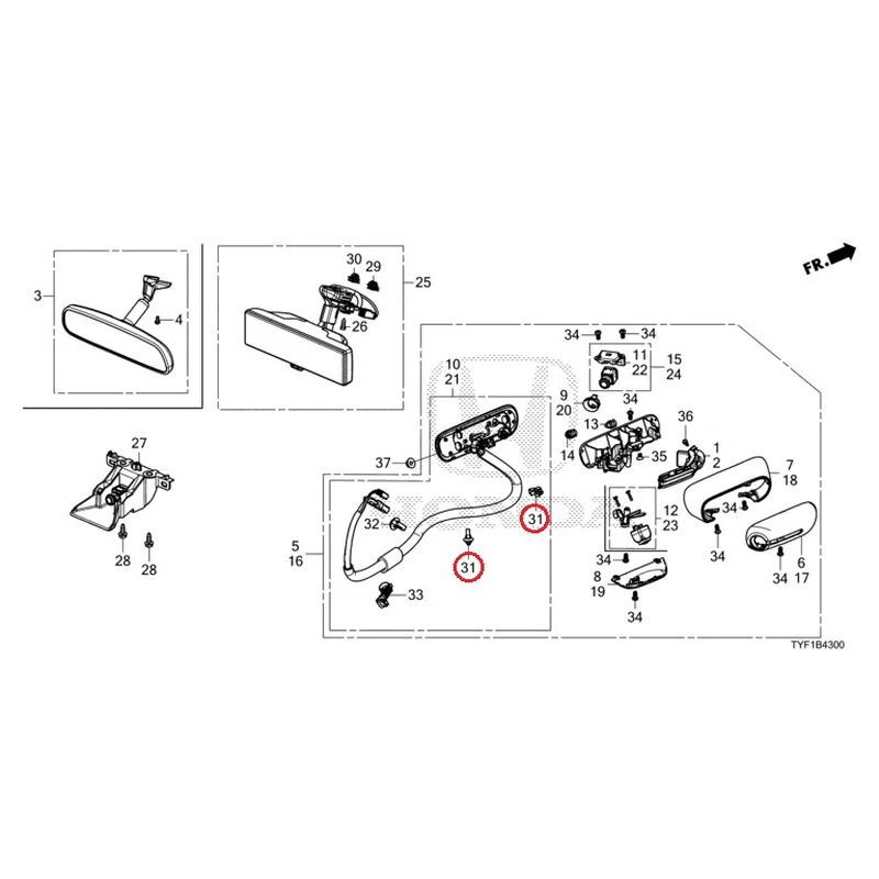 [NEW] JDM HONDA Honda e ZC7 2023 Camera Mirror System GENUINE OEM - Image 50