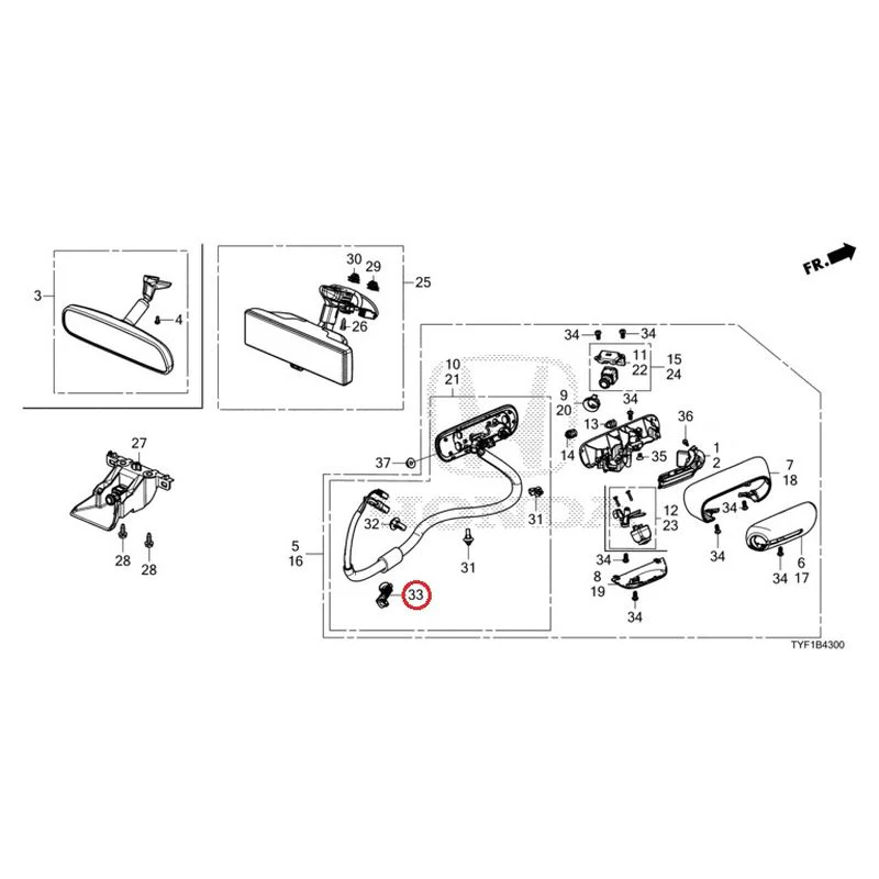 [NEW] JDM HONDA Honda e ZC7 2023 Camera Mirror System GENUINE OEM - Image 52