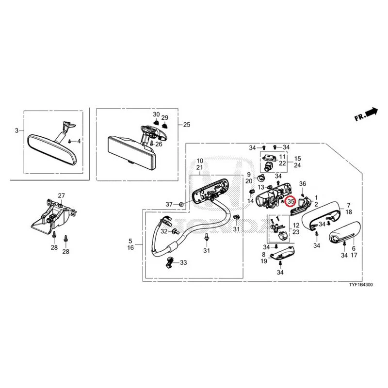 [NEW] JDM HONDA Honda e ZC7 2023 Camera Mirror System GENUINE OEM - Image 54