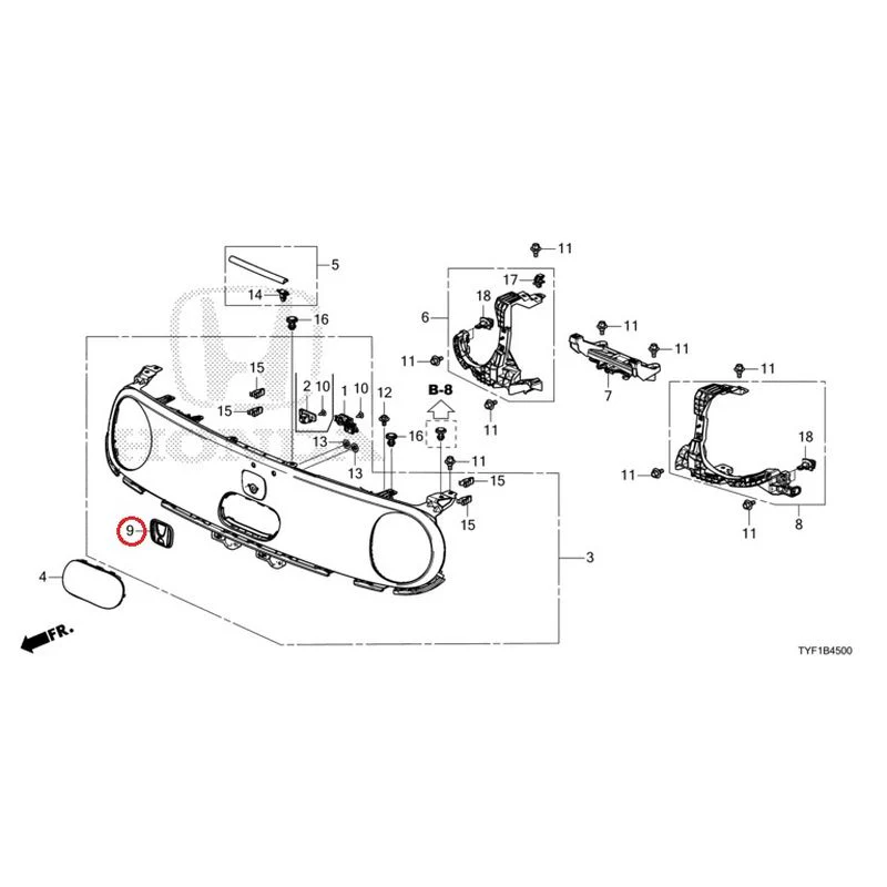 [NEW] JDM HONDA Honda e ZC7 2023 Front Grill GENUINE OEM - Image 10