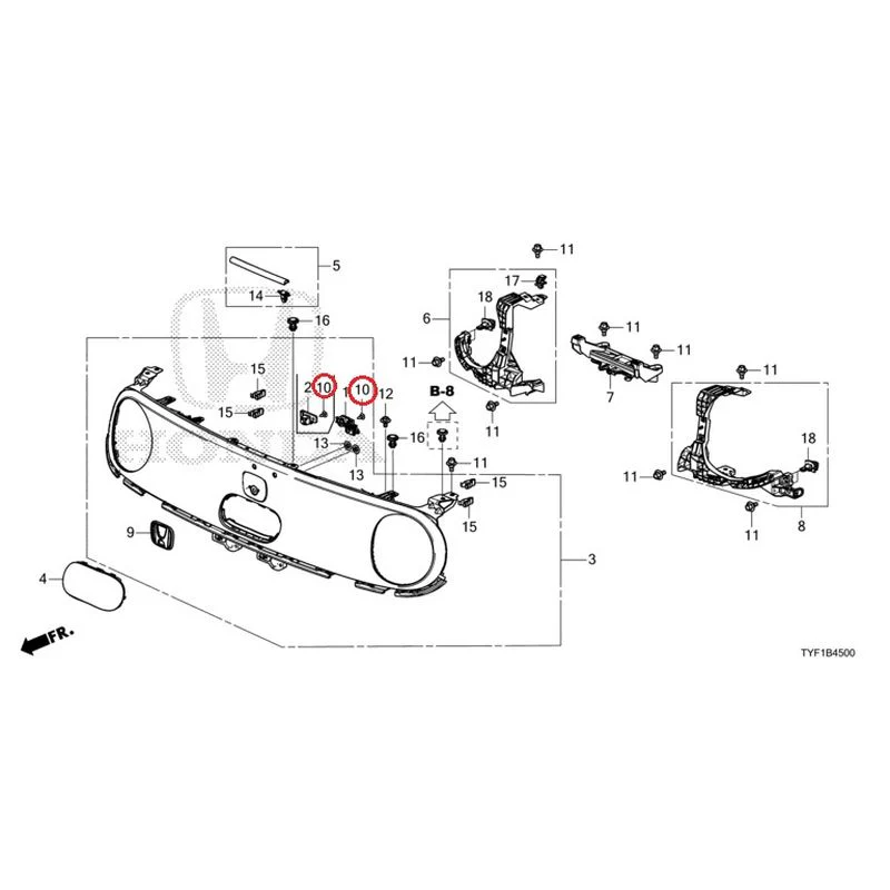 [NEW] JDM HONDA Honda e ZC7 2023 Front Grill GENUINE OEM - Image 11