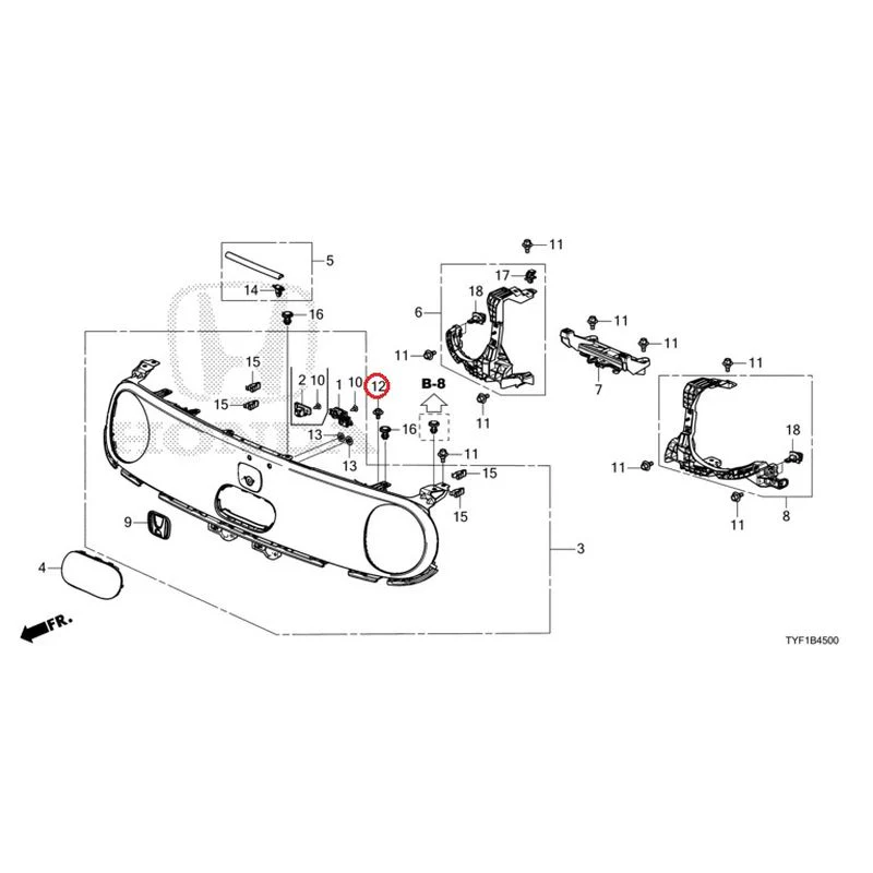 [NEW] JDM HONDA Honda e ZC7 2023 Front Grill GENUINE OEM - Image 13