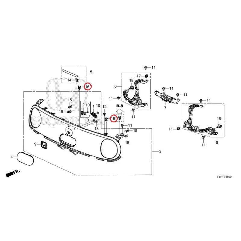 [NEW] JDM HONDA Honda e ZC7 2023 Front Grill GENUINE OEM - Image 17