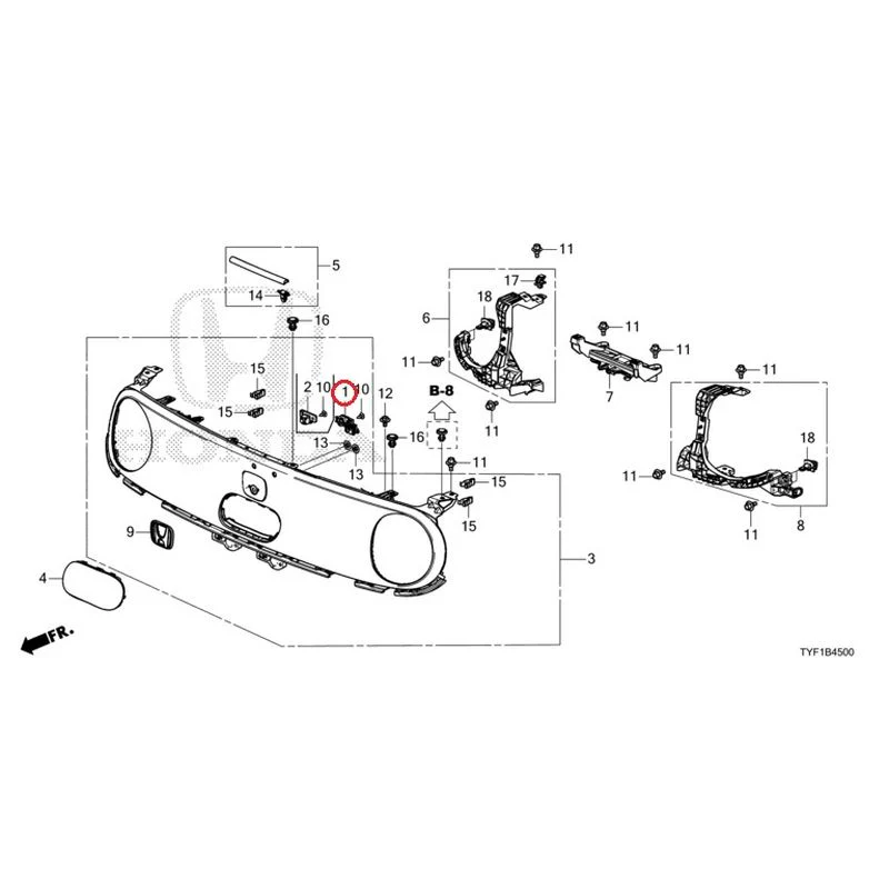 [NEW] JDM HONDA Honda e ZC7 2023 Front Grill GENUINE OEM - Image 2