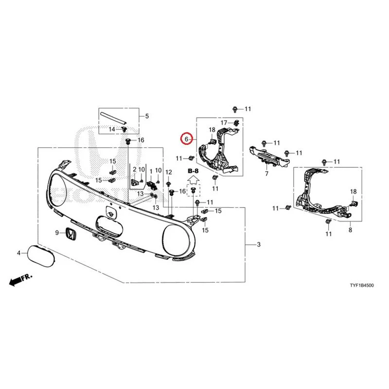 [NEW] JDM HONDA Honda e ZC7 2023 Front Grill GENUINE OEM - Image 7