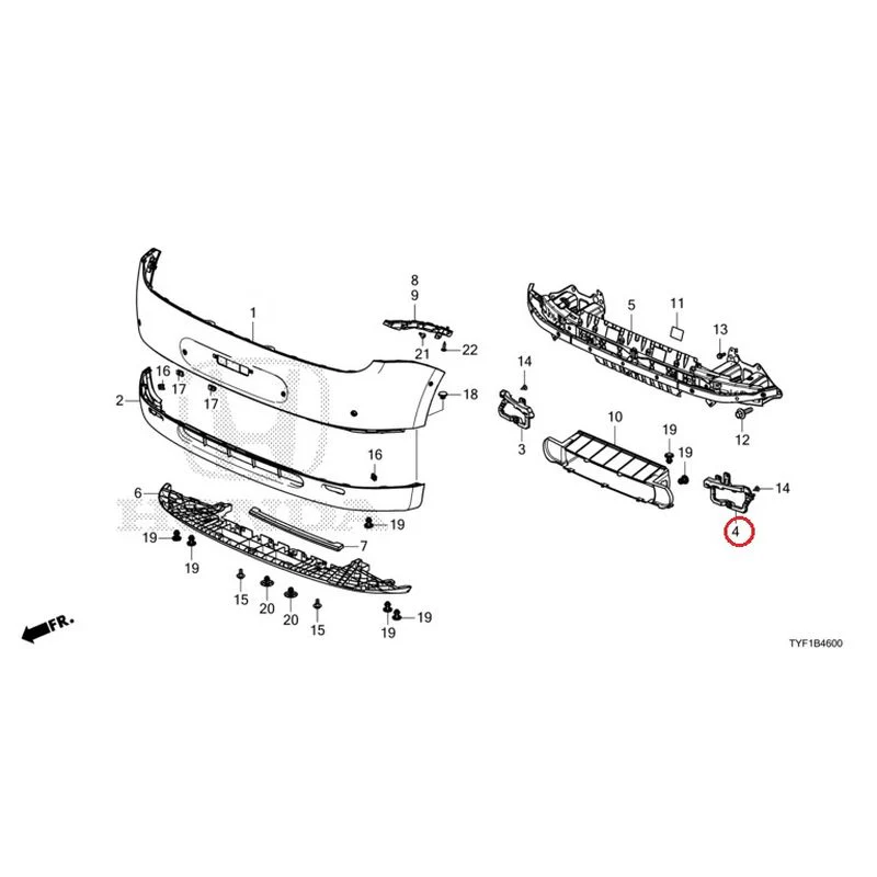 [NEW] JDM HONDA Honda e ZC7 2023 Front Bumper GENUINE OEM - Image 10