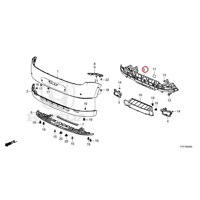 [NEW] JDM HONDA Honda e ZC7 2023 Front Bumper GENUINE OEM - Image 11