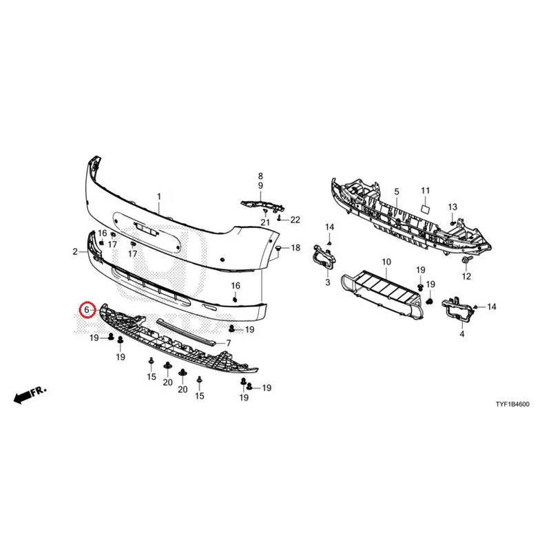[NEW] JDM HONDA Honda e ZC7 2023 Front Bumper GENUINE OEM - Image 12
