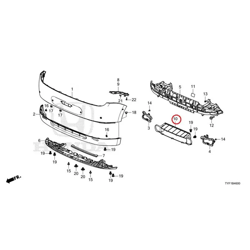 [NEW] JDM HONDA Honda e ZC7 2023 Front Bumper GENUINE OEM - Image 16