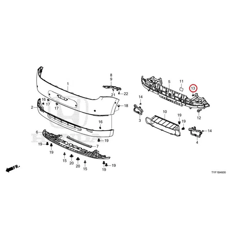 [NEW] JDM HONDA Honda e ZC7 2023 Front Bumper GENUINE OEM - Image 19