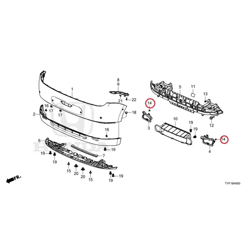 [NEW] JDM HONDA Honda e ZC7 2023 Front Bumper GENUINE OEM - Image 20