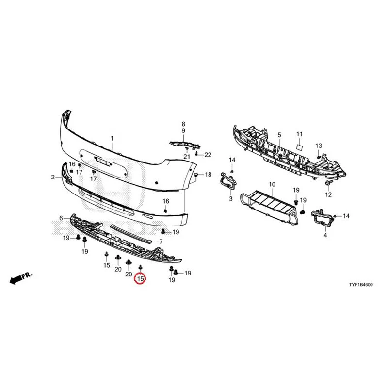 [NEW] JDM HONDA Honda e ZC7 2023 Front Bumper GENUINE OEM - Image 21