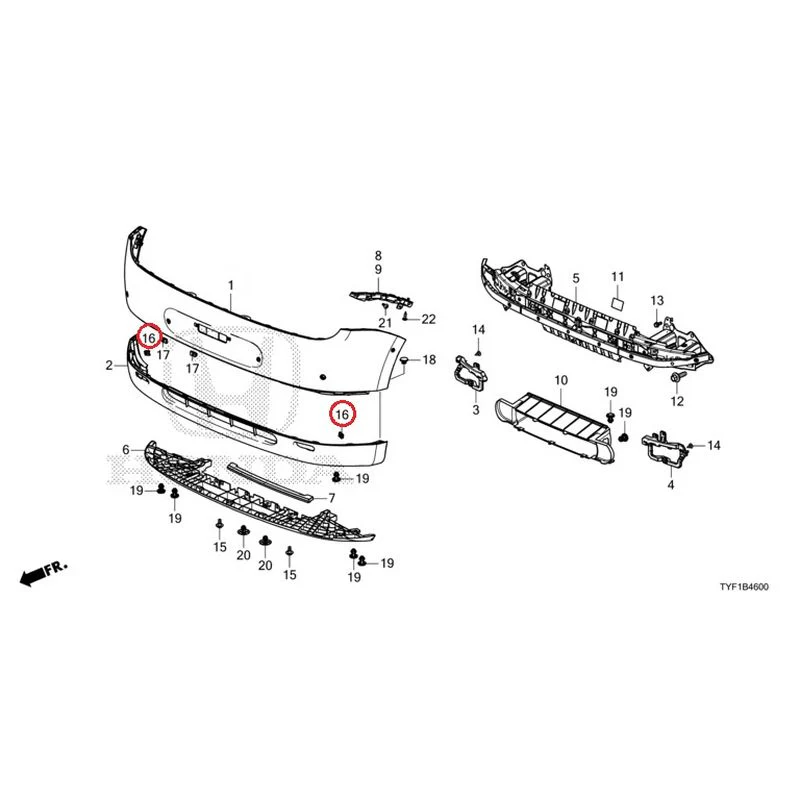 [NEW] JDM HONDA Honda e ZC7 2023 Front Bumper GENUINE OEM - Image 22