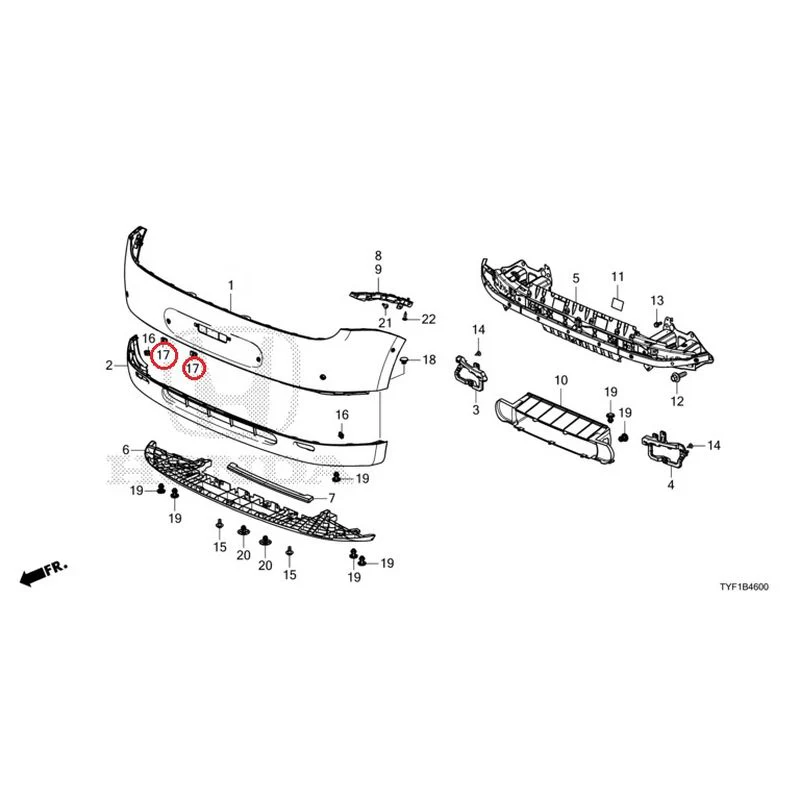 [NEW] JDM HONDA Honda e ZC7 2023 Front Bumper GENUINE OEM - Image 23