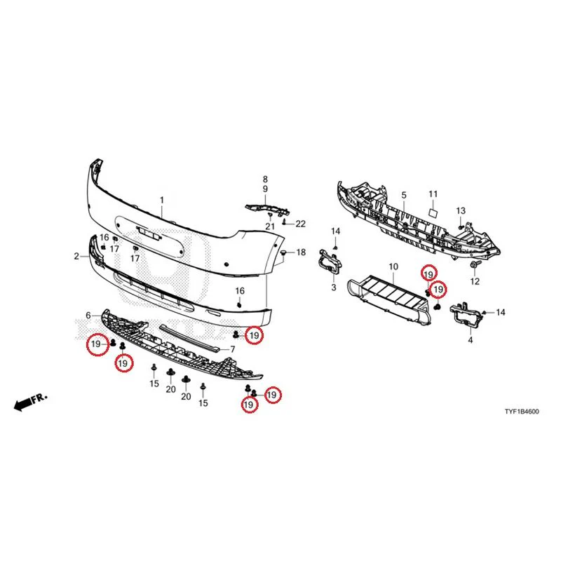 [NEW] JDM HONDA Honda e ZC7 2023 Front Bumper GENUINE OEM - Image 25
