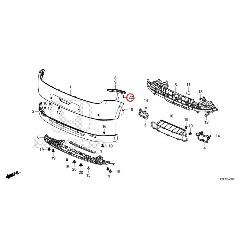 [NEW] JDM HONDA Honda e ZC7 2023 Front Bumper GENUINE OEM - Image 28