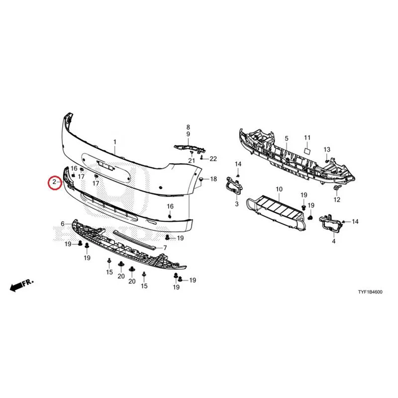 [NEW] JDM HONDA Honda e ZC7 2023 Front Bumper GENUINE OEM - Image 8
