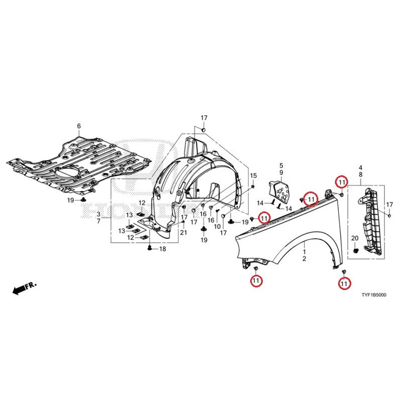 [NEW] JDM HONDA Honda e ZC7 2023 Front Fenders GENUINE OEM - Image 12