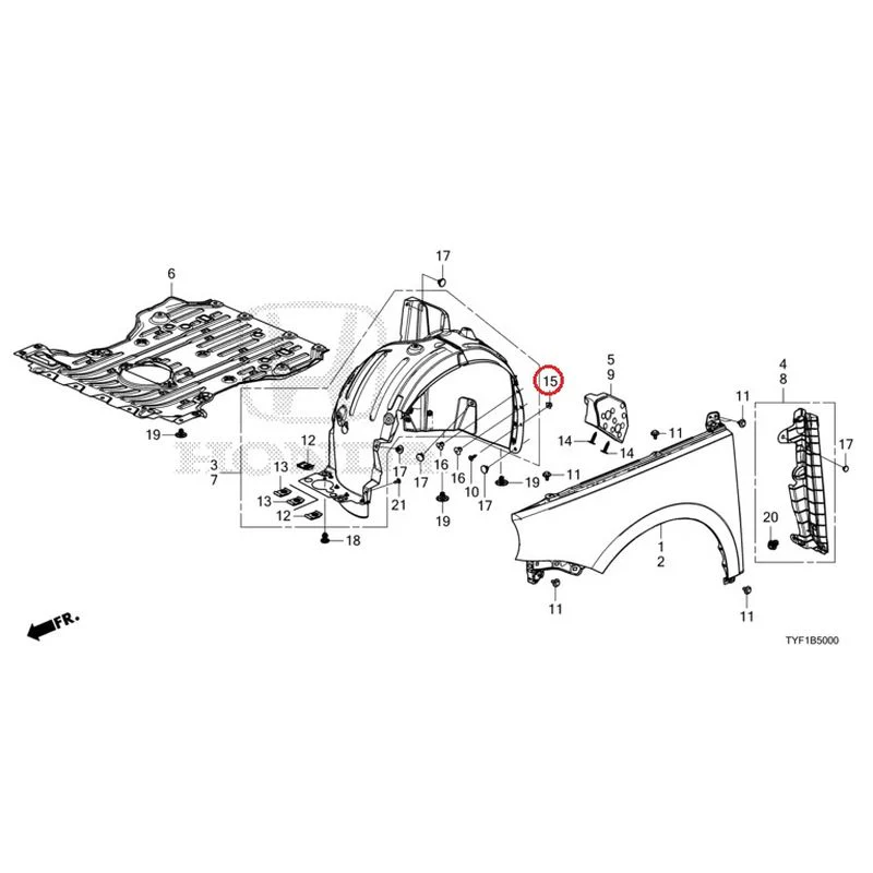[NEW] JDM HONDA Honda e ZC7 2023 Front Fenders GENUINE OEM - Image 16