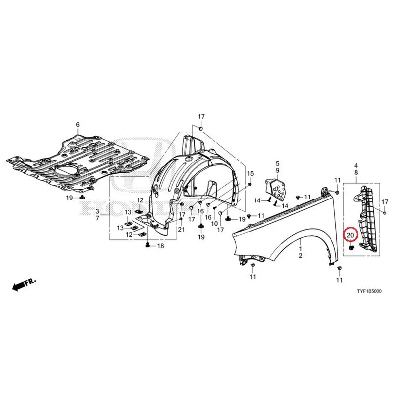 [NEW] JDM HONDA Honda e ZC7 2023 Front Fenders GENUINE OEM - Image 21