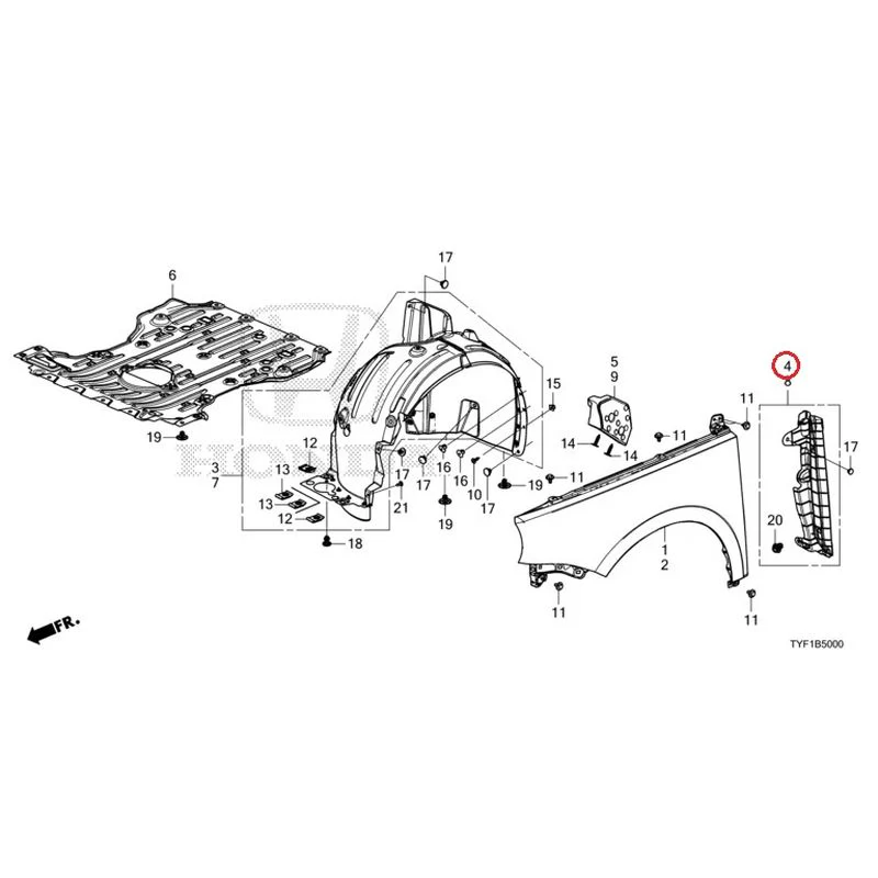 [NEW] JDM HONDA Honda e ZC7 2023 Front Fenders GENUINE OEM - Image 5