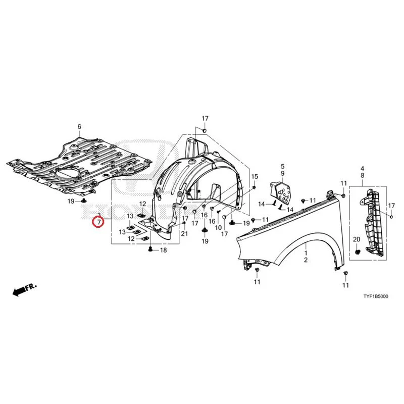[NEW] JDM HONDA Honda e ZC7 2023 Front Fenders GENUINE OEM - Image 8
