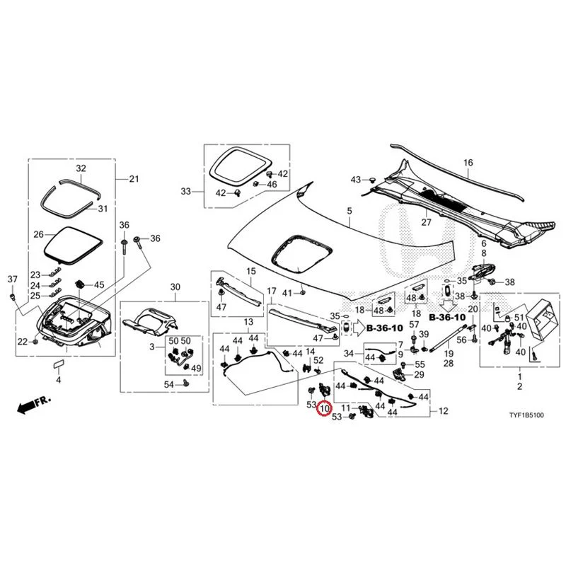 [NEW] JDM HONDA Honda e ZC7 2023 Hood GENUINE OEM - Image 13
