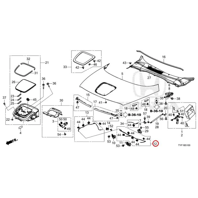 [NEW] JDM HONDA Honda e ZC7 2023 Hood GENUINE OEM - Image 15