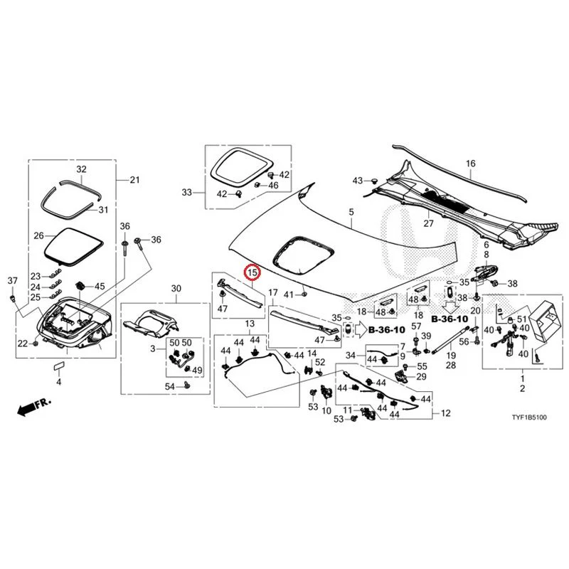 [NEW] JDM HONDA Honda e ZC7 2023 Hood GENUINE OEM - Image 18