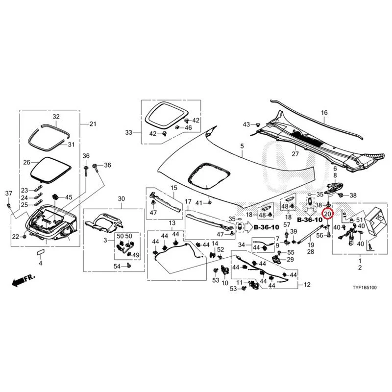 [NEW] JDM HONDA Honda e ZC7 2023 Hood GENUINE OEM - Image 23