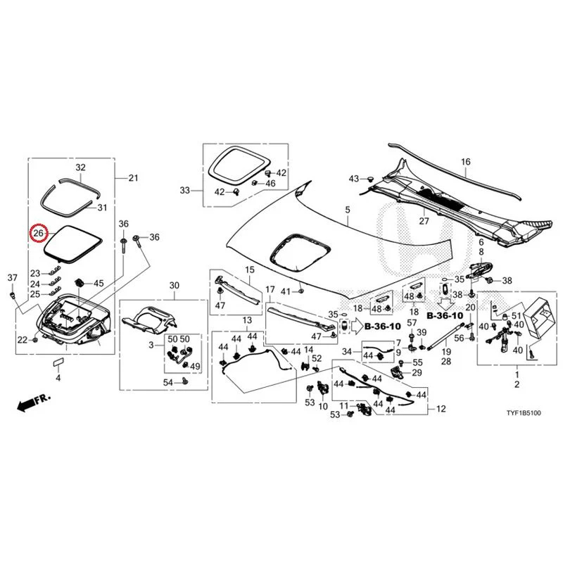 [NEW] JDM HONDA Honda e ZC7 2023 Hood GENUINE OEM - Image 29