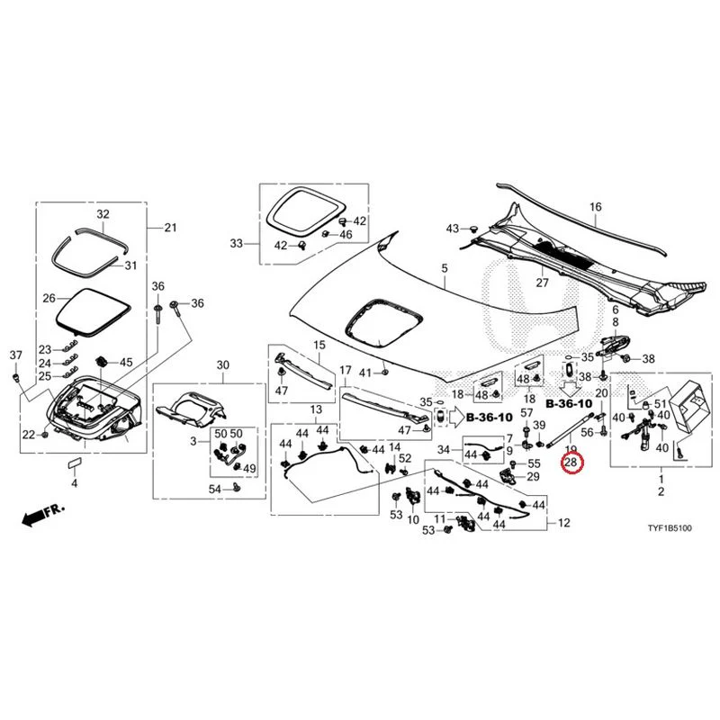 [NEW] JDM HONDA Honda e ZC7 2023 Hood GENUINE OEM - Image 31