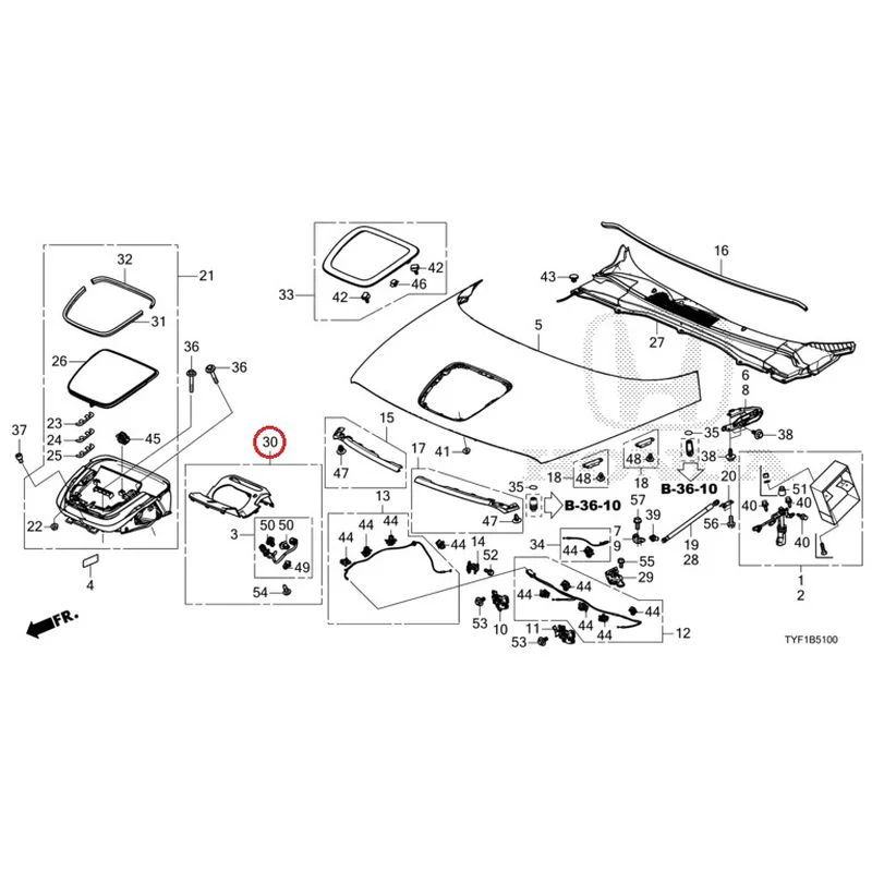 [NEW] JDM HONDA Honda e ZC7 2023 Hood GENUINE OEM - Image 33
